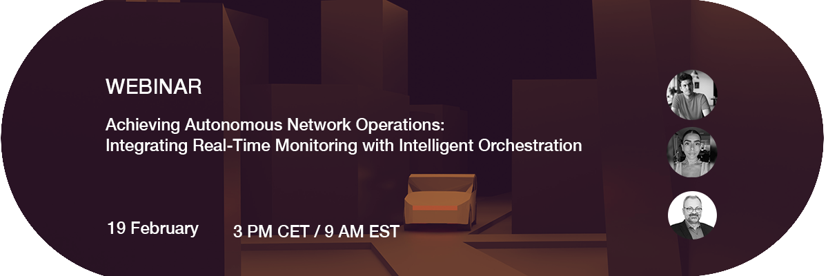 Register to Achieving Autonomous Network Operations webinar banner